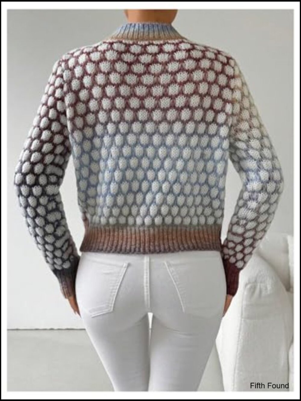 Women's Button Up Cropped Cardigan Layering Fall Knit Tweed Sweater Jacket - Picture 3 of 6